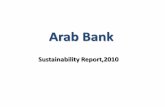 Arab Bank - abj.org.jo · Arab Bank Sustainability Report,2010 • Since establishment, AB became a partner institution contributing to the community’s social and economic structure