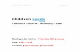 Children’s Services Leadership Team 1.pdf · PDF file 3 Ofsted Inspection of Safeguarding and LAC Services. 3.1 Ken Morton delivered a brief update on the Inspection of Safeguarding