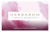 Cosmetic Ingredients - Herbarom€¦ · COSMETIC INGREDIENTS 2 3 COSMETIC INGREDIENTS. DISTILLED WATERS AND HYDROSOLS ENGLISH NAME FRENCH, botanical PLANT ... ALOE VERA ALOE VERA