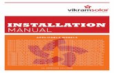 INSTALLATION MANUAL - Vikram Solar · 2019-06-06 · VIKRAM SOLAR s INSTALLATION MANUAL s ˚ UI1702E s DOC NO. VSLENGWI05 Rev.04 04 04. INSTALLATION ENVIRONMENT 04.1 CLIMATE CONDITIONS