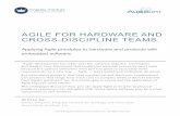 AGILE FOR HARDWARE AND CROSS-DISCIPLINE TEAMSYou may already be familiar with the scrum-based Agile for SW Model as shown. To apply this approach to hardware and cross-discipline teams