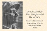 Ulrich Zwingli The Magisterial Reformer · Religion (1525). • Aided by the learned Roman Catholic theologian Johann Eck, the five forest cantons of Luzern, Zug, Schwyz, Uri, and