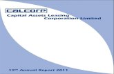 Capital Assets Leasing Corporation Limitedcalcorp.com.pk/CALCORP 19th ANNUAL REPORT.pdf · Mr. Saad Saeed Faruqui, Mr. Muhammad Sajid, Syed Hasan Akbar Kazmi, Syed Sajid Nasim, Mr.