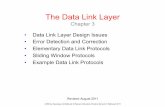 The Data Link Layer - Hutt Systems · The Data Link Layer CN5E by Tanenbaum & Wetherall, © Pearson Education-Prentice Hall and D. Wetherall, 2011 Responsible for delivering frames