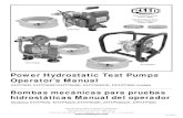 Power Hydrostatic Test Pumps Operator’s Manualsdt.com.vn/...Electric_Hydrostatic_Test_Pumps_red.pdf · Bombas mecánicas para pruebas . hidrostáticas Manual del operador. 1115-58170.