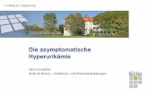 Ulrich Dendorfer Klinik für Nieren , Hochdruck und …oberbayerische-nephrologietagung.de/vortraege/vortraege... · 2017-06-07 · Häufigkeit der Hyperurikämie 5.707 Teilnehmer
