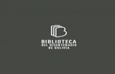 CATÁLOGO DE PUBLICACIONES Biblioteca del...del Bicentenario de Bolivia trabajaron con base en un amplio catálogo (que superó los mil títulos), elaborado gracias a sus sugerencias,
