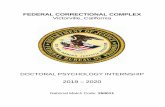 FEDERAL CORRECTIONAL COMPLEX Victorville, …Federal Correctional Complex in Victorville is a proud member of the Bureau's Western Region. The complex consists of a high security male