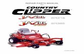 REPAIR PARTS MANUAL - Country Clipper … · country clipper "jazee" mower repair parts manual 45 0-" part ref part no. qty. description no. no. qty. description 609-034p 14 spindle
