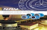 NOZZLE CHECK VALVES - NoReVa  · PDF file radiography, 100% coverage to ASTM E446/E186, Level 2 minimum, or ultrasonic testing to ASTM A609, Level “A”. • Surface finish to MSS