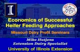 Economics of Successful Heifer Feeding Approachesagebb.missouri.edu/dairy/events/profitseminars/2014/Hutjens-Heifer... · The unit heats the milk to the desired temperature (101 F)
