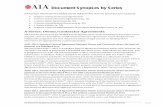 AIA Doc Synopses By Seriescontent.aia.org/.../AiaDocSynopsesBySeries_101618.pdf · Agreement Between Owner and Contractor for a Residential or Small Commercial Project. A102–2017,