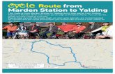 Route le from Marden Station to Yalding - Visit Maidstone New... · Route from Marden Station to Yalding le Bike Hire from UK Electric Bike Tours Electric and manual bikes Tel: 01580