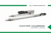 ELECTRIC CYLINDERS SERIES 18003 Pneumatic technology Electric actuation Fluid control Electric cylinders Series 1800 Overall dimensions and technical information are provided solely