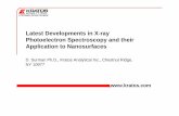 Latest Developments in X-ray Photoelectron Spectroscopy ... · PDF file (Auger electron spectroscopy, scanning Auger microscopy) ESCA/XPS Photoelectrons Li-U 1 – 10 nm chemical composition