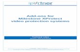 Add-ons for Milestone XProtect video protection systems notes - Add-ons for MXP … · Add-ons for Milestone XProtect video protection systems Reference NOTE16.04.002.CSA IPARTNER