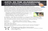 KATA IN THE CLASSROOMmrother/KATA_Files/TC_KiC_Demo.pdf · KATA IN THE CLASSROOM TEACHER WORKSHOP: A simple simulation game for teaching habits of scientific thinking Description...