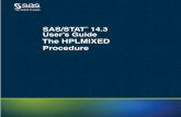 The HPLMIXED Procedure - SAS SupportThe HPLMIXED Procedure Contents ... parameters, commonly known as variance components, become the covariance parameters for this particular ...