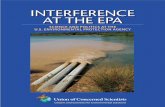 Interference at the ePa - Union of Concerned …iv Union of concerned scientists interference at the epa v Figures, Tables, and Boxes Figures 1. The ePA’s risk Assessment and risk