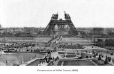 Construction of Eiffel Tower (1880) · PDF file Construction of Eiffel Tower (1880) Feet of the Statue of Liberty arrive on Liberty Island 1885. Flatiron Building, New York. The Manhattan