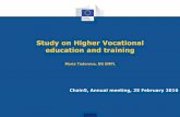 Study on Higher Vocational education and training · Study on Higher Vocational education and training Maria Todorova, DG EMPL Chain5, Annual meeting, 25 February 2016 - Growing economic