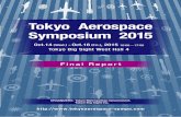 Tokyo Aerospace Symposium 2015 · This indicates that Tokyo Aerospace Symposium 2015 was expected as the place to gather information about the latest aerospace industry. In addition,