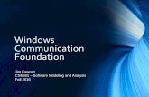 Windows Communication Foundation · •Pro C# 2010 and the .Net 4 Platform, Andrew Troelsen, Apress, 2010 •Excellent introduction •Programming WCF Services, 2nd Edition, Juval