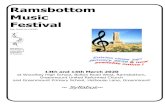 Ramsbottom Music Festival€¦ · equivalent; for Electric Guitar Classes, RGT@LCM grade or equivalent). The entrant doesn’t need to have passed the examination. The music can be