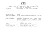 CORONERS COURT OF QUEENSLAND FINDINGS OF INQUEST · electrocution, interference with wiring by unknown persons, adequacy of ESO investigation, missed opportunities, level of electrical