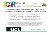 HIV-positive subjects treated with single tablet regimens ...€¦ · HIV-positive subjects treated with single tablet regimens (STR) when ART-naïve in clinical practice A Cozzi‐Lepri1,