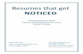 Resumes that get - Trachtenberg School of Public Policy ... · Resumes that get Noticed Trachtenberg School Career Development Services Career Guide ... resume templates for inspiration
