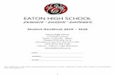 EATON HIGH SCHOOL - irp-cdn.multiscreensite.com · Eaton High School 114 Park Avenue Eaton, Colorado 80615 Phone (970) 454-3374 Attendance Line 970 454 3374 x501 FAX (970) 454-5190