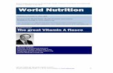 The great Vitamin A fiasco - World Nutrition - Volume 1 ...hetv.org/pdf/the-great-vitamin-a-fiasco-world-nutrition-may2010.pdf · The great vitamin A fiasco. World Nutrition. May
