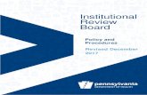 Institutional Review Board...Purpose of the Institutional Review Board (IRB) 3 Definitions 3 IRB Membership 4 IRB Administrator 5 Types of Research Requiring IRB Review 5 Types of