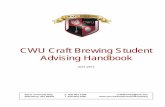 CWU Craft Brewing Student Advising Handbook Craft B… · CWU Craft Brewing Student Advising Handbook 2015-2016. 400 E University Way Ellensburg, WA 98926 p. 509-963-1386 f. 509-963-1690