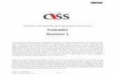 Examples Revision 1 - FIRST · Revision 1 . The Common Vulnerability Scoring System (CVSS) is an open framework for communicating the characteristics and severity of software vulnerabilities.
