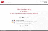 Machine Learning in Robotics - uni-hamburg.de · Deep Learning - DL in a Nutshell Machine Learning in Robotics Deep Learning in a Nutshell Nothing much new actually.. mostly deep
