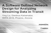 A Software Defined Network Design for Analyzing Streaming ... · streaming library (software), i.e. Apache Spark Streaming, Kinesis (Amazon), IBM Streams •In server’s NIC before
