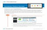 Cloudamize Platform Overview Features and Capabilities... · Performance Projection Analysis: Receive a projected performance analysis on compute, storage, and network resources based