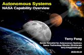 Autonomous Systems NASA Capability Overview · Autonomous Systems. 4. Artificial Intelligence (AI) • AI does NOT have a single, simple, universally accepted definition. •AI is