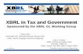 XBRL in Tax and Government · 29 counties unanimously endorsed Version 2.0 Tax XML position paper—among recommendations: Recommend XBRL as a central standard for exchange of business/financial