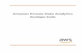 Amazon Kinesis Data Analytics · Amazon Kinesis Data Analytics Developer Guide Getting Started What Is Amazon Kinesis Data Analytics for Java Applications? With Amazon Kinesis Data