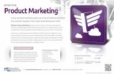 EFFECTIVE Product Marketing · Effective Product Marketing $1,595 $2,195 (US dollars–per person) Anyone responsible for planning or executing programs that build market share. This