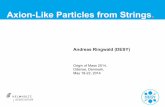 Axion-Like Particles from Strings. - DESYringwald/axions/talks/odense_ar.pdfAndreas Ringwald (DESY) Origin of Mass 2014, Odense, Denmark, May 19-22, 2014 Axion-Like Particles from