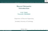Neural Networks Introduction - Amirkabir University of ...ele.aut.ac.ir/~abdollahi/Lec_0_NN11.pdf · I Neural networks and learning machines, S. S. Haykin, Prentice Hall , third edition,2008