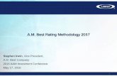 A.M. Best Rating Methodology 2017 · A.M. Best Rating Methodology 2017 Stephen Irwin, Vice President, A.M. Best Company . 2016 AAM Investment Conference . May 17, 2016 . 1