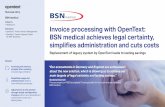 TM BSN medical achieves legal certainty, simplifies ... · Since May 2013, the OpenText solution has ensured legal certainty in the Italian branch of BSN medical. “Our accountants