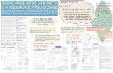 IF SO, THEN CONSIDER TEACHING STABLE ISOTOPE GEOCHEMISTRY TEACHING STABLE ISOTOPE GEOCHEMISTRY IN AN