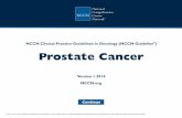 NCCN Clinical Practice Guidelines in Oncology …NCCN Guidelines Version 1.2014 Prostate Cancer Updates PROS-1 Life expectancy 5 y and asymptomatic, no further workup or treatment