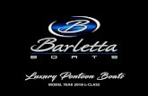 Luxury Pontoon Boats · 2018-01-16 · We believe you’ll see the results in our pontoon boats. Simple, Yet Refined Products - From the keel up, we have designed our boats with your